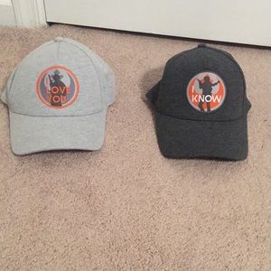 I love you. I know. Star Wars hats.